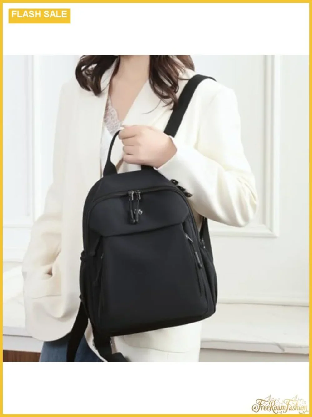 Mini Nylon Backpack for Women Lightweight Travel Daypack